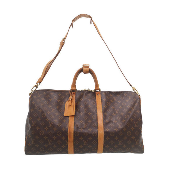Louis Vuitton Travel Monogram Bag Bandouliere Keepall Boston - Picture 1 of 8